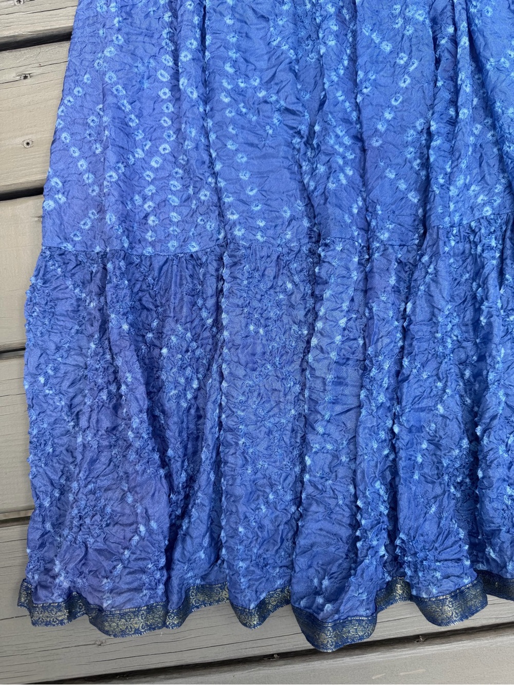 V.DE.VINSTER Blue Floral Tiered Maxi Dress size S - Picture 7 of 16